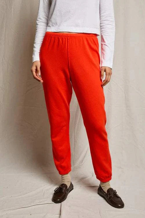 Perfectwhitetee Johnny French Terry Easy Sweatpant Tomato