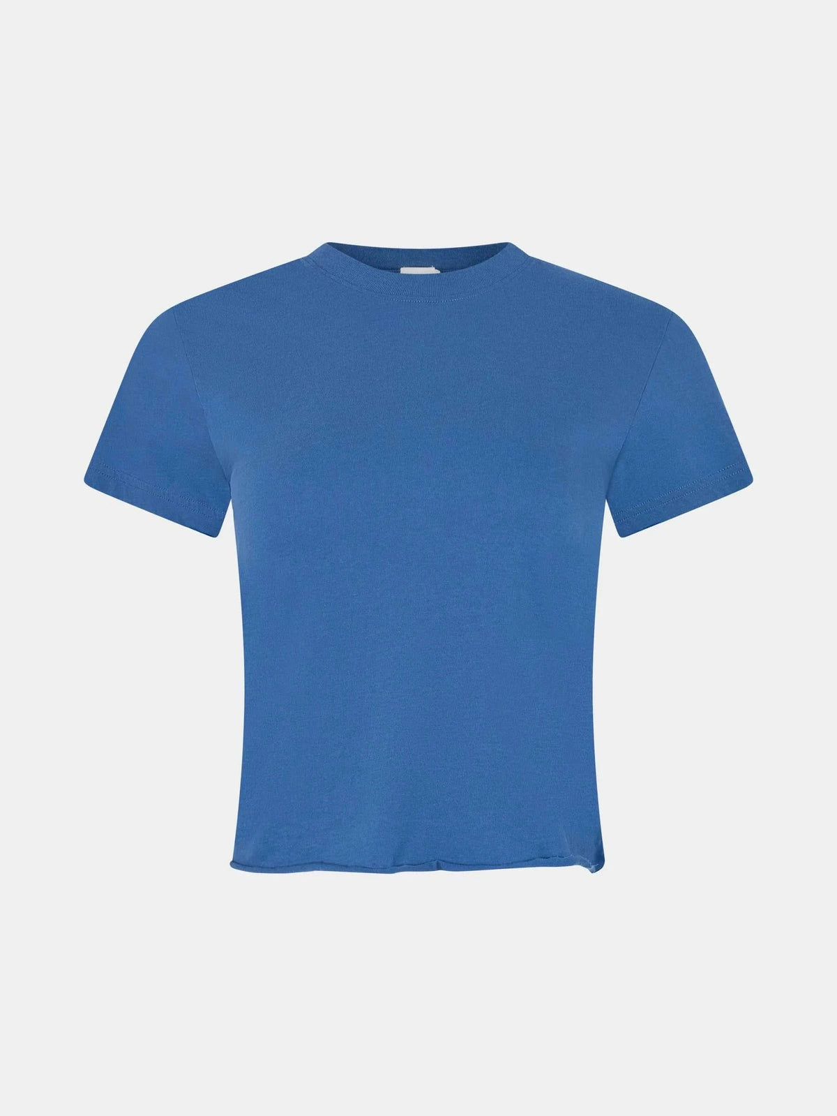 Bassike Raw Edge Baby T Shirt Deep Blue