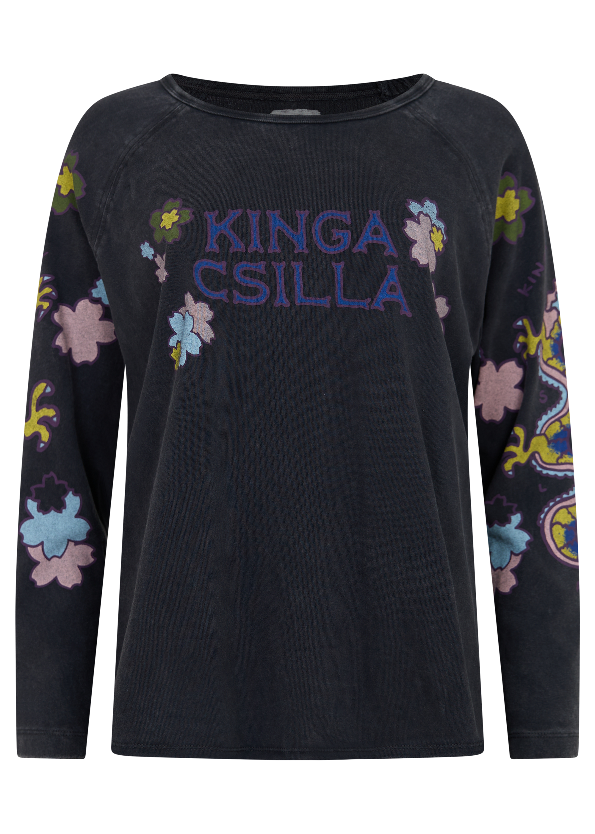 Kinga Csilla Petalo Sadie Long Sleeve Tee Black