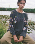 Kinga Csilla Petalo Sadie Long Sleeve Tee Black