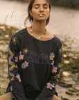 Kinga Csilla Petalo Sadie Long Sleeve Tee Black