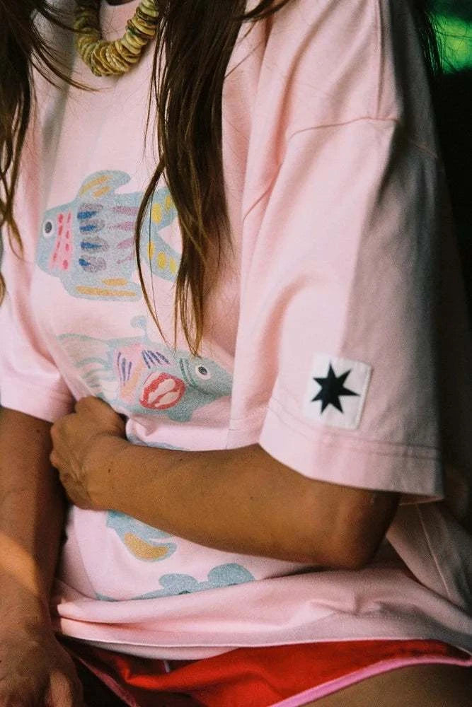 Ciao Ciao Vacation Phish Core Tee Baby Pink