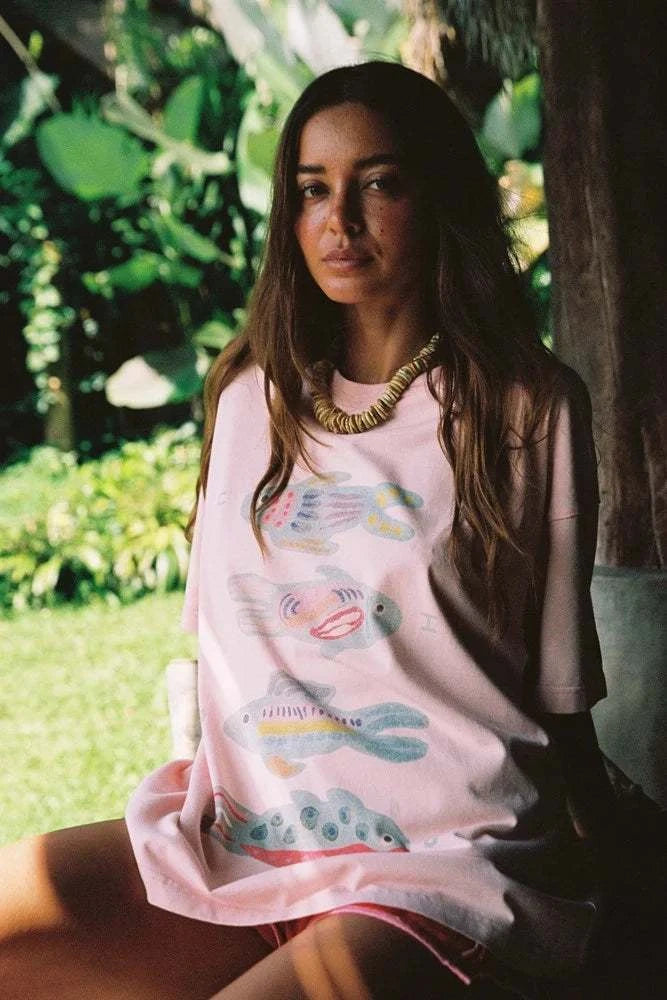 Ciao Ciao Vacation Phish Core Tee Baby Pink