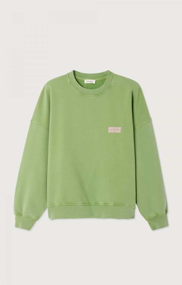 American Vintage Plizzy Sweatshirt Vintage Lemongrass