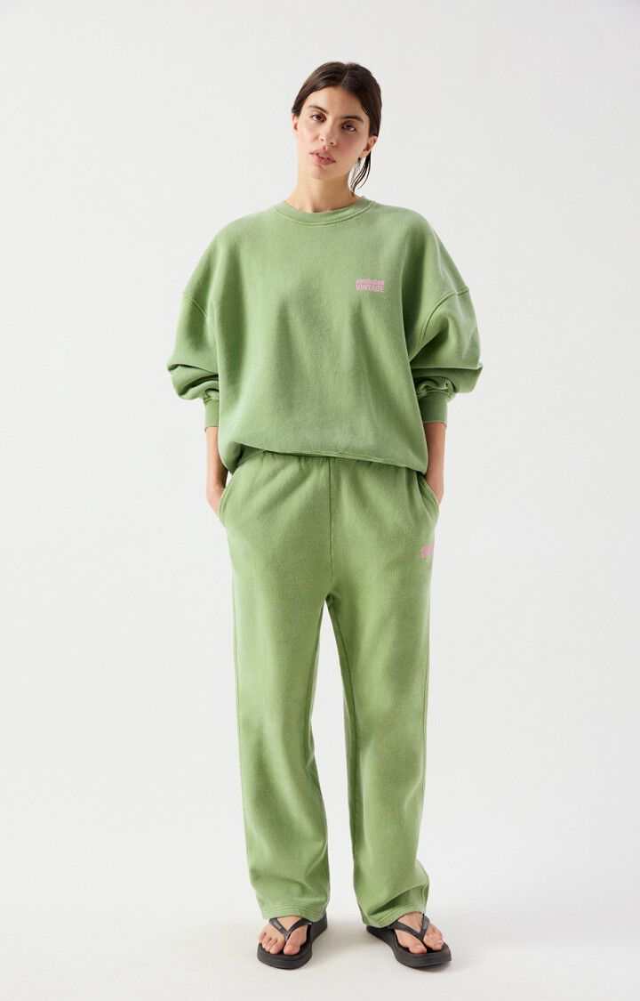 American Vintage Plizzy Sweatshirt Vintage Lemongrass