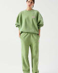 American Vintage Plizzy Sweatshirt Vintage Lemongrass