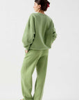 American Vintage Plizzy Sweatshirt Vintage Lemongrass