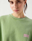 American Vintage Plizzy Sweatshirt Vintage Lemongrass