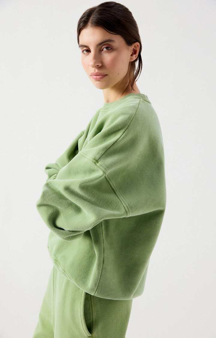 American Vintage Plizzy Sweatshirt Vintage Lemongrass