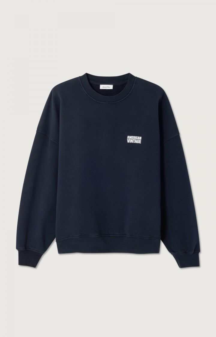 American Vintage Plizzy Sweatshirt Navy Vintage