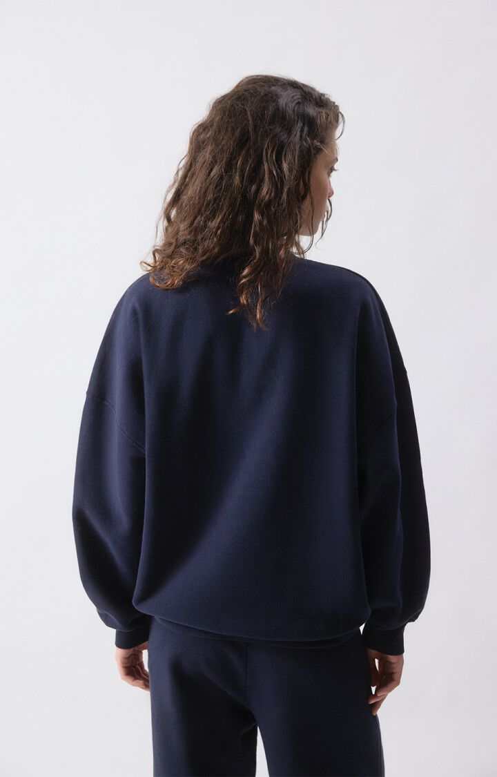 American Vintage Plizzy Sweatshirt Navy Vintage