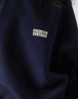 American Vintage Plizzy Sweatshirt Navy Vintage