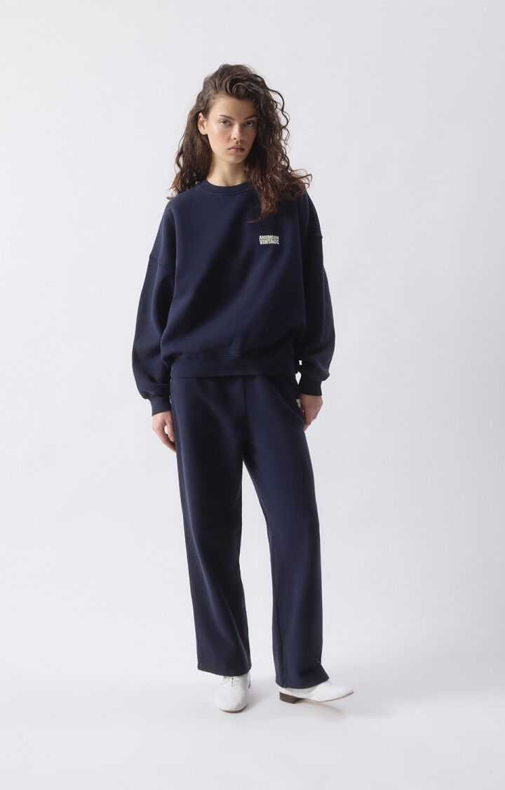 American Vintage Plizzy Sweatshirt Navy Vintage