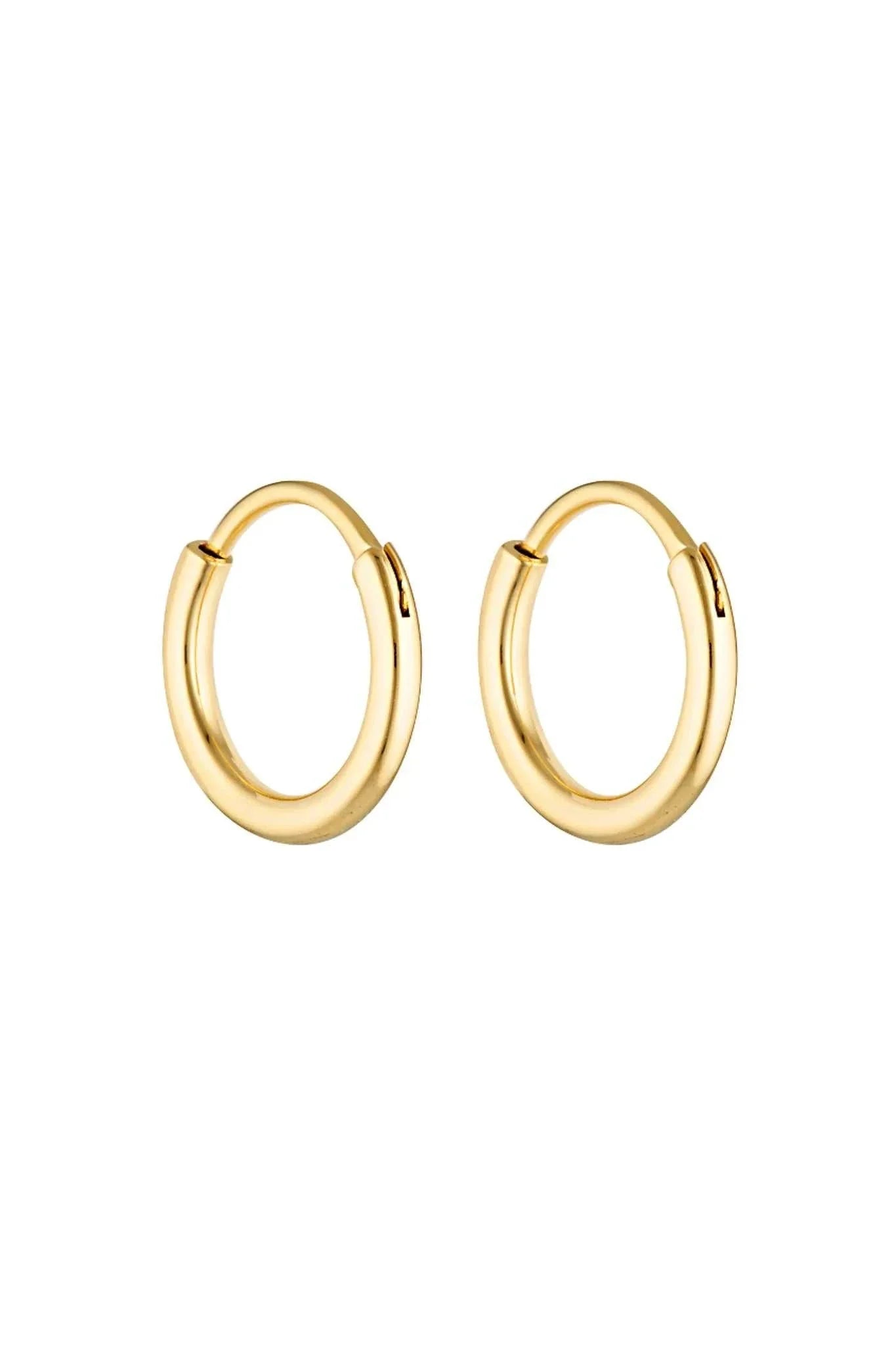 Porter 90s Hoops 20mm Gold Vermeil
