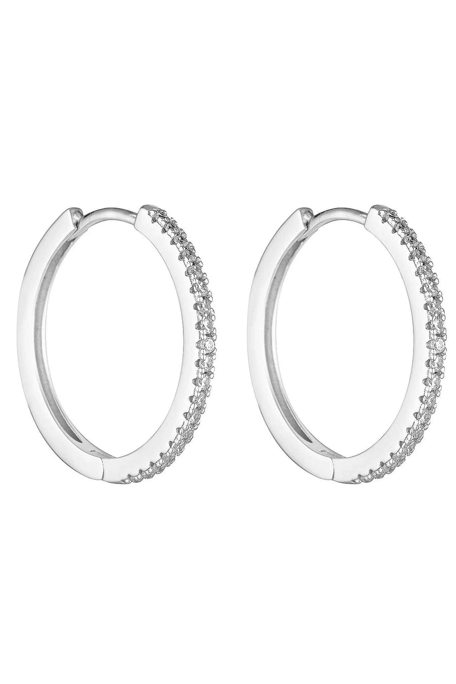 Porter Angel Hoops 20mm Silver