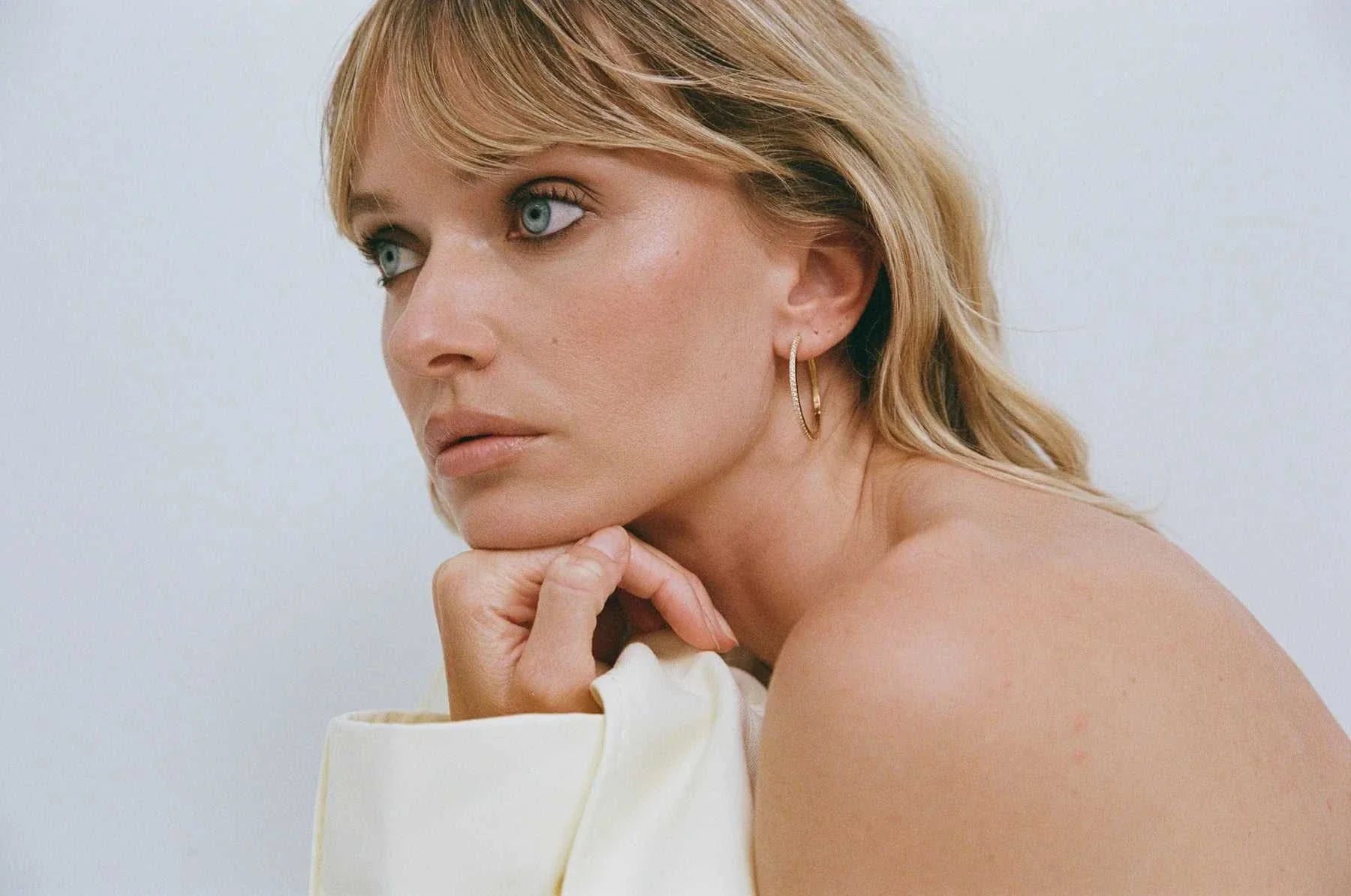 Porter Angel Hoops 30mm Gold