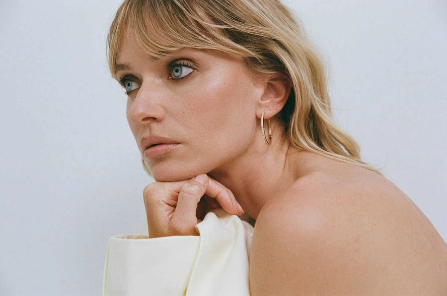 Porter Angel Hoops 30mm Gold