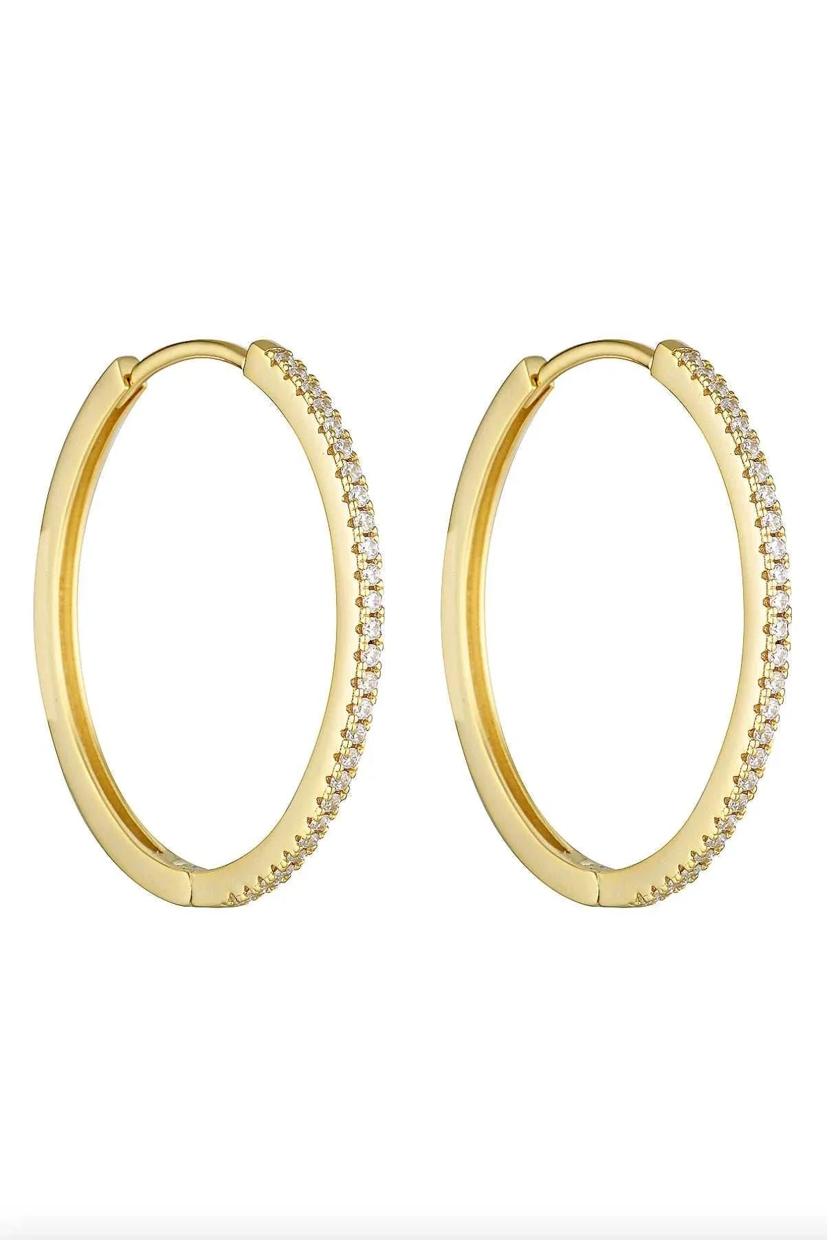 Porter Angel Hoops 30mm Gold