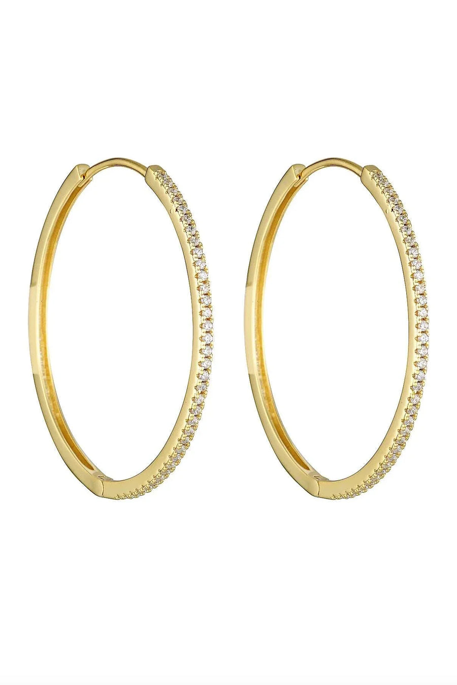 Porter Angel Hoops 40mm Gold