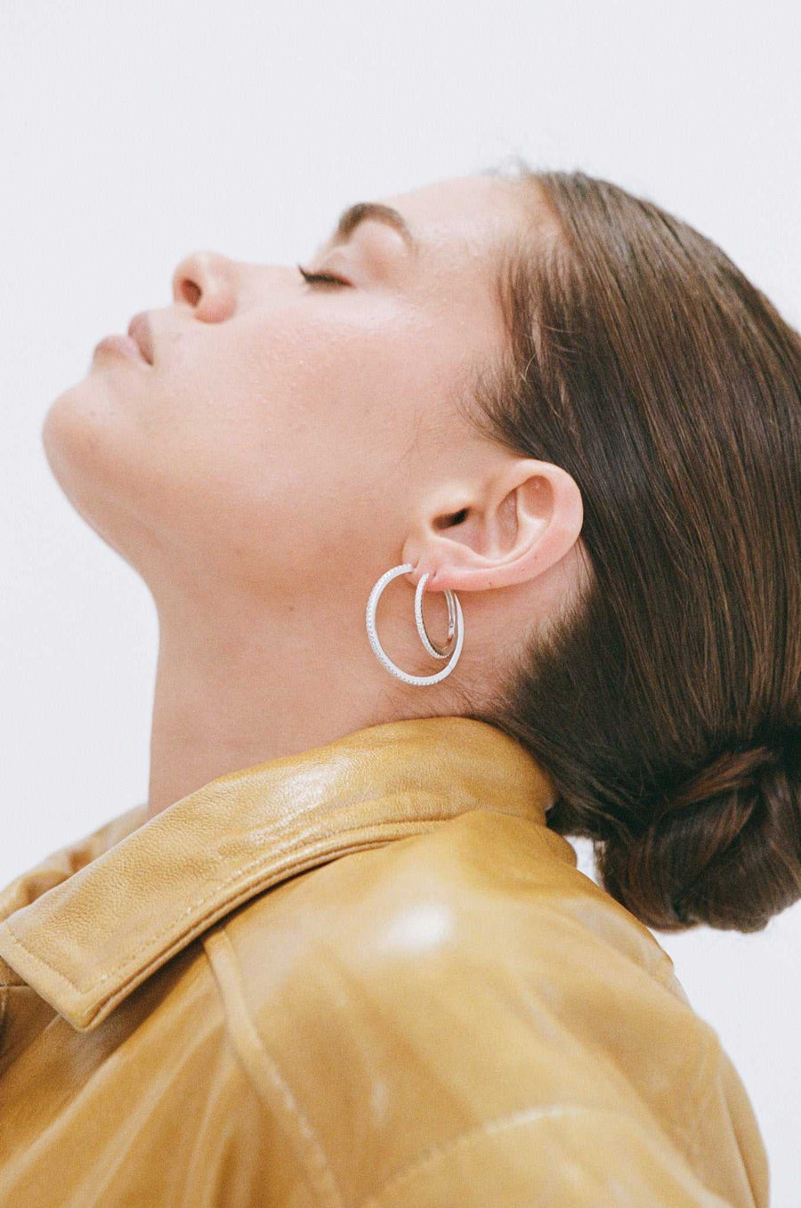 Porter Angel Hoops 20mm Silver