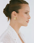 Porter Baby Cushion Earrings Gold