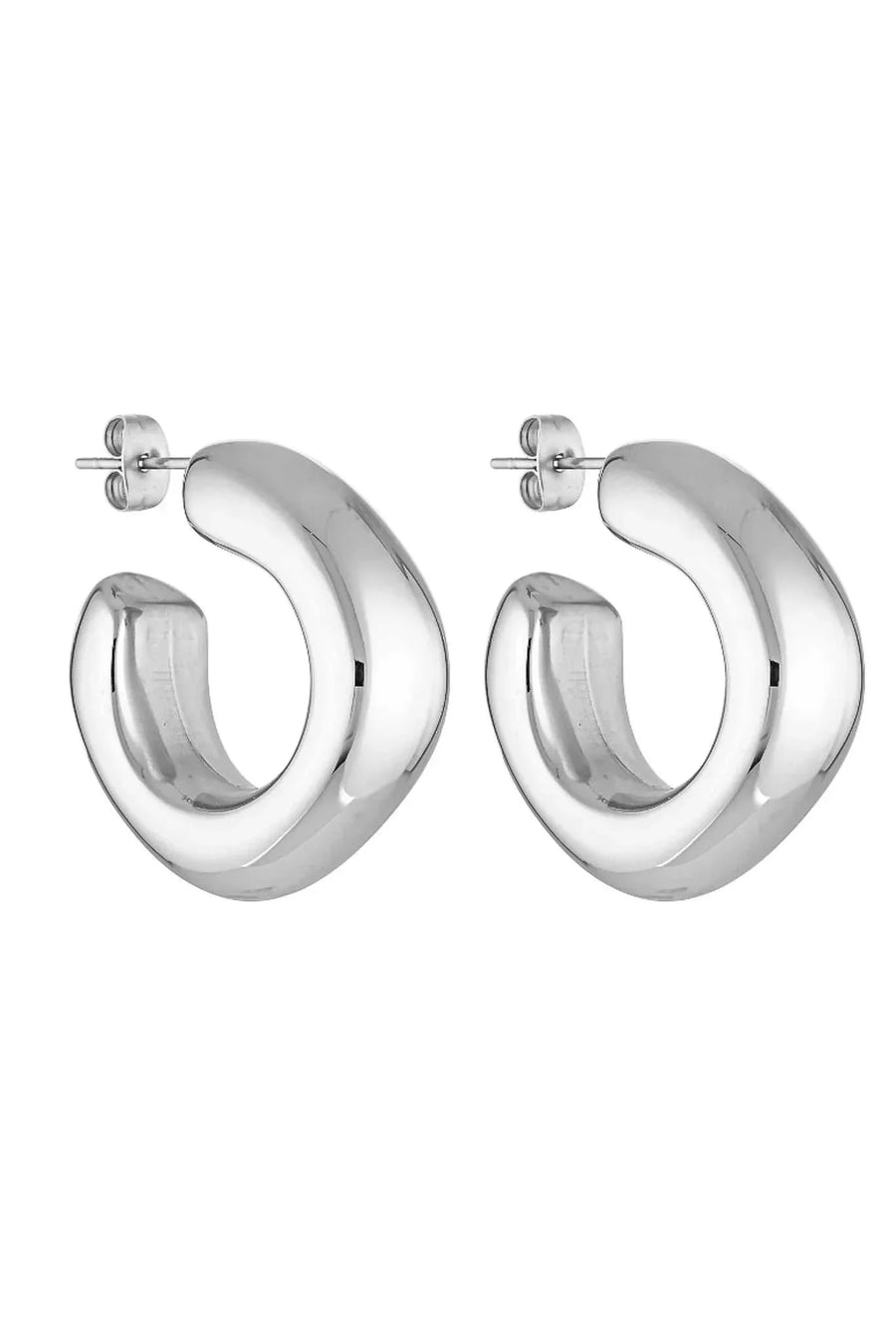 Porter Dina Hoops White Gold