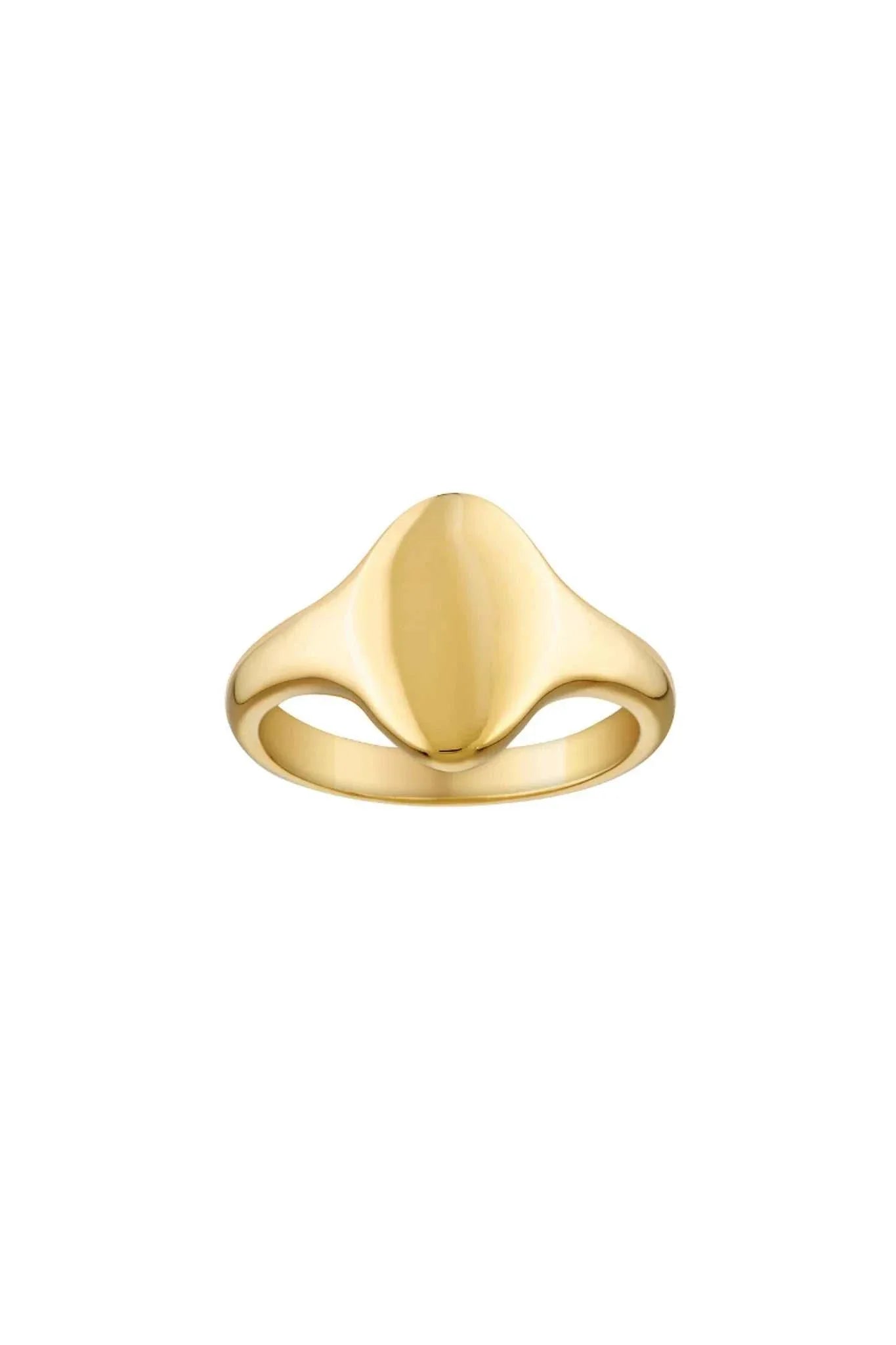 Porter Egg Signet Ring Gold