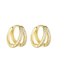 Porter Double Angel Huggies Gold/Clear