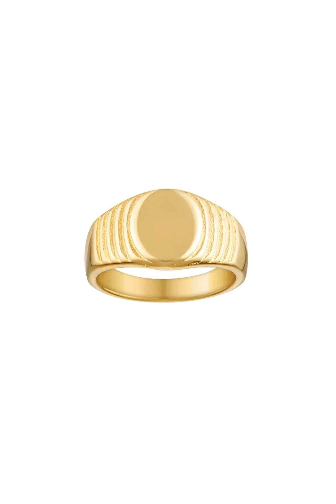 Porter Nonno Signet Ring Gold