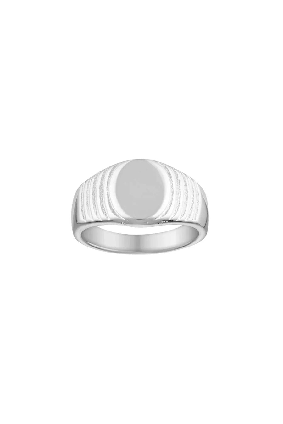 Porter Nonno Signet Ring White Gold