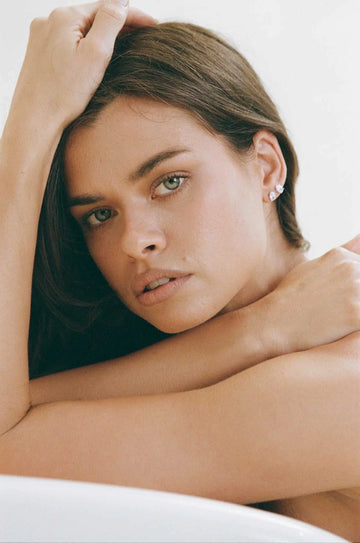 Porter Oval Studs Silver