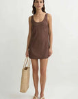 Posse Evie Mini Dress Choc Vanilla