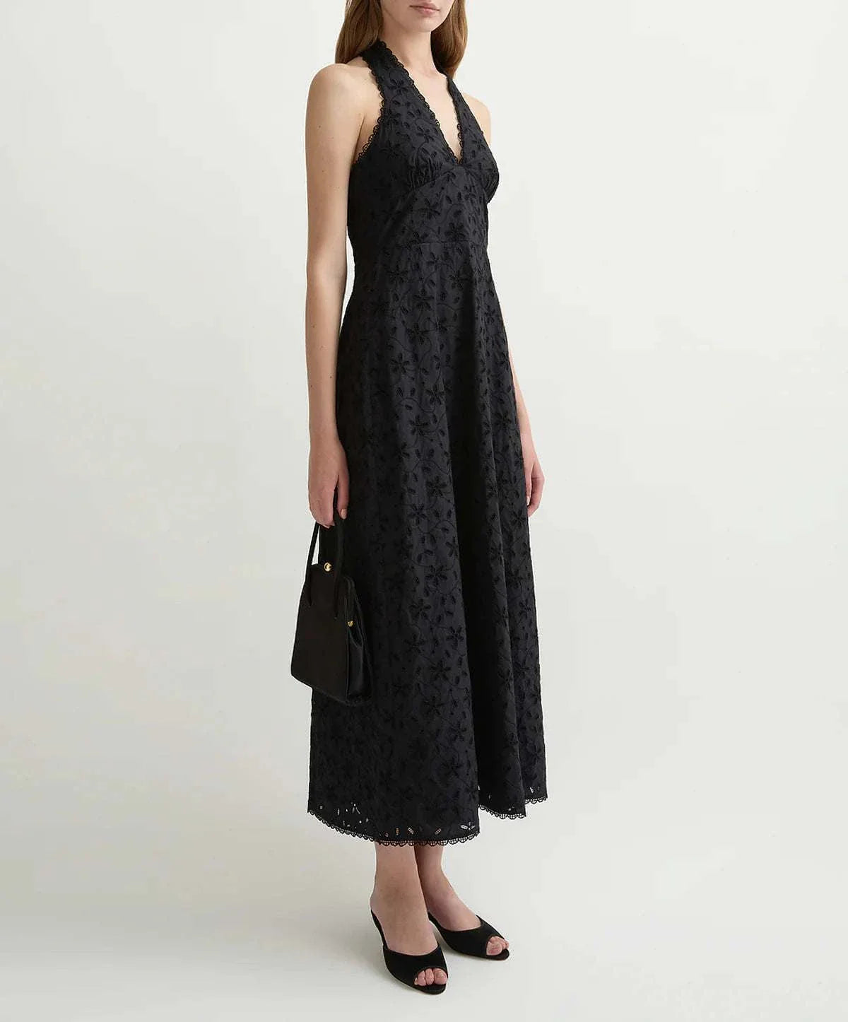 Posse Salma Halter Dress Black