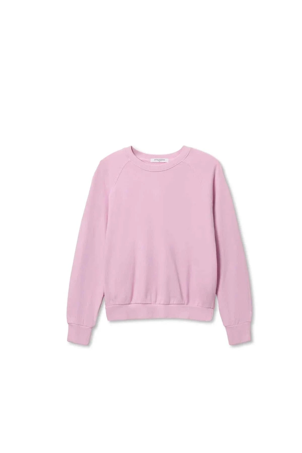 Perfectwhitetee Alexi French Terry Sweatshirt Sugar Pink