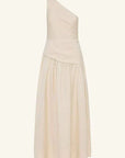 Shona Joy Gigi One Shoulder Maxi Dress Ecru