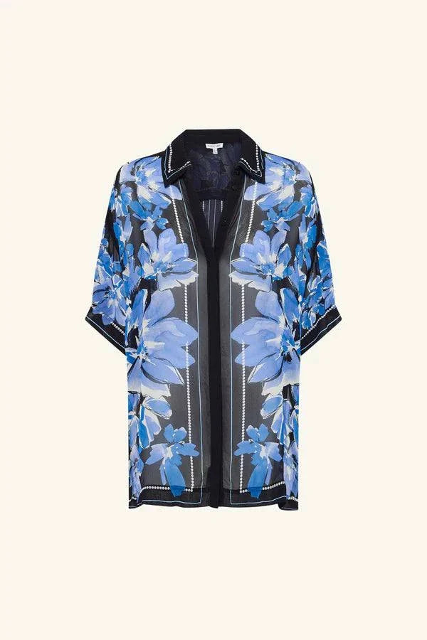 Shona Joy Sabine Shirt Bluewing Mosaic