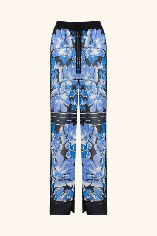 Shona Joy Sabine Drawstring Pant Bluewing Mosaic