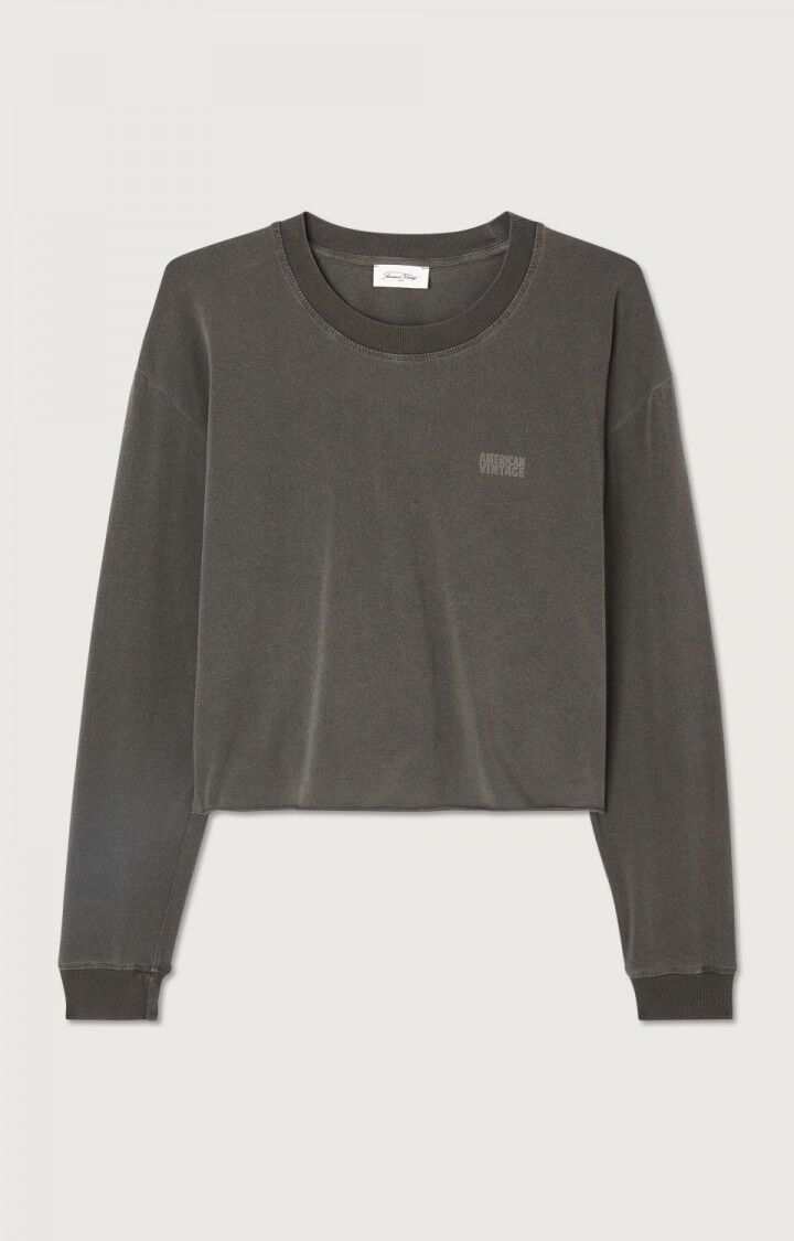 American Vintage Long Sleeve T Shirt Vintage Carbon