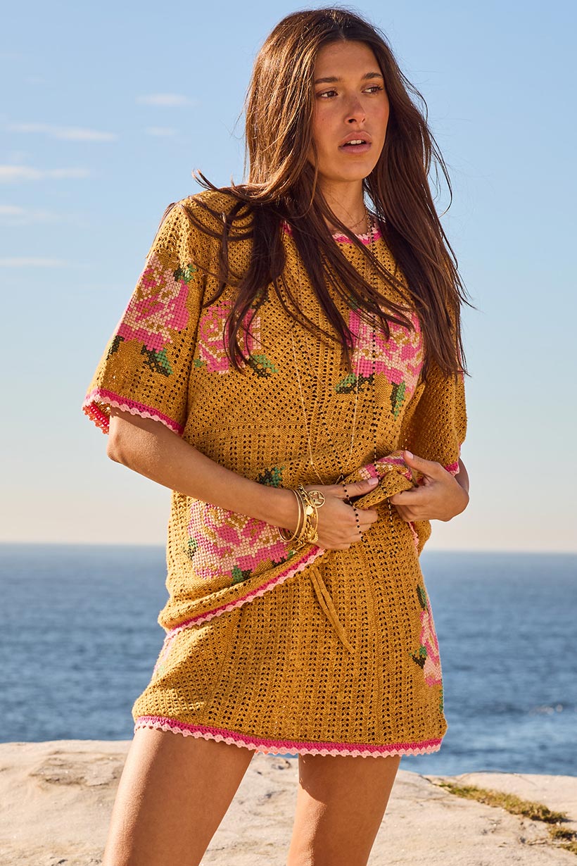 Spell Coastal Granny Top Mustard