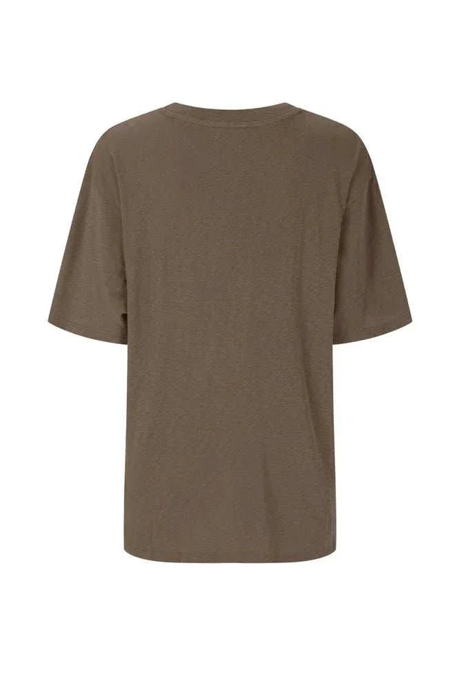 Spell Villa Tropic Oversized Biker Tee Coffee