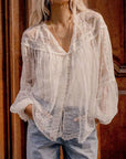 Spell Teodora Blouse Sea Salt