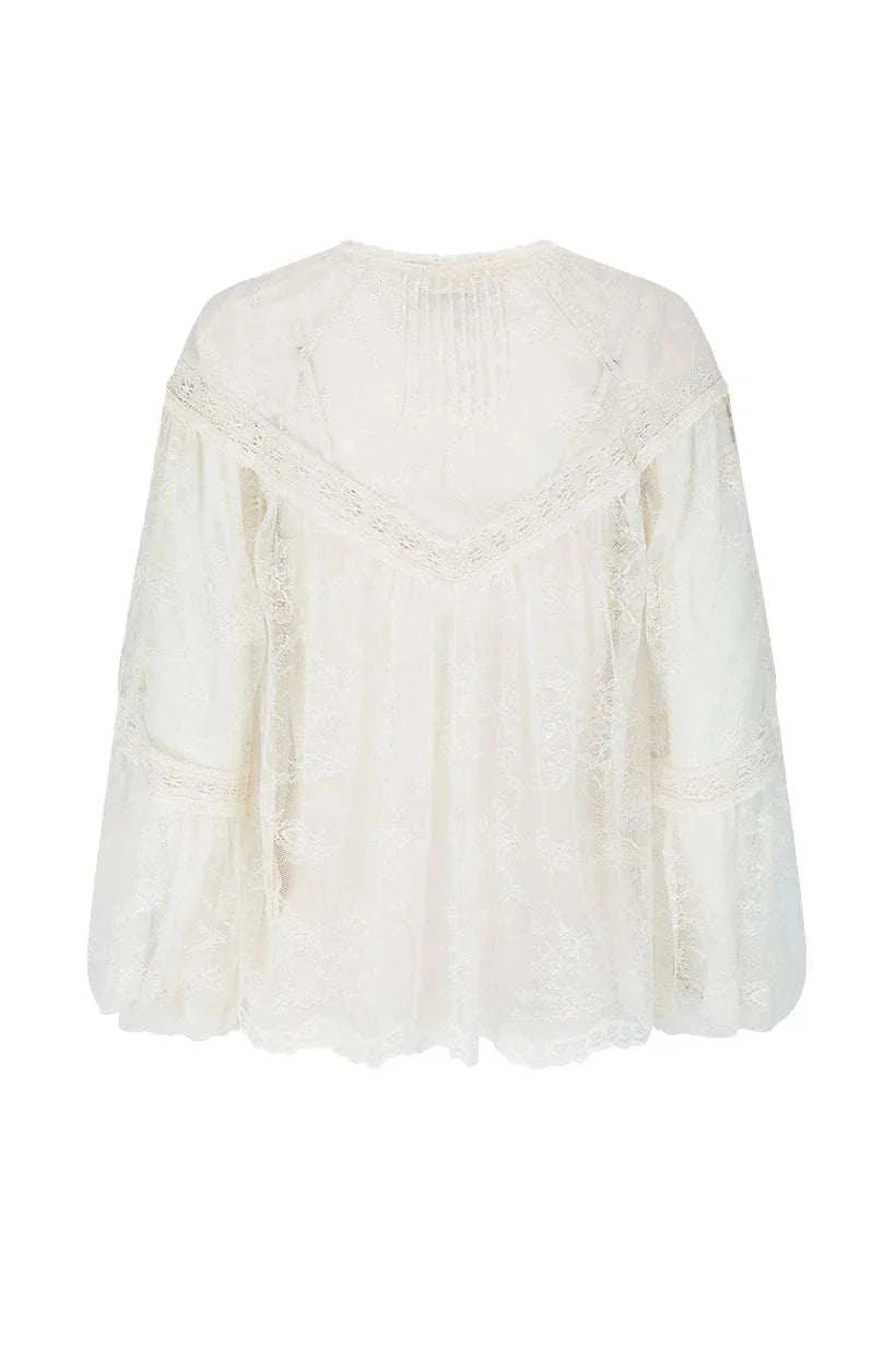 Spell Teodora Blouse Sea Salt