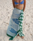 Land Essentials Deep Sea Sarong Forest Sky