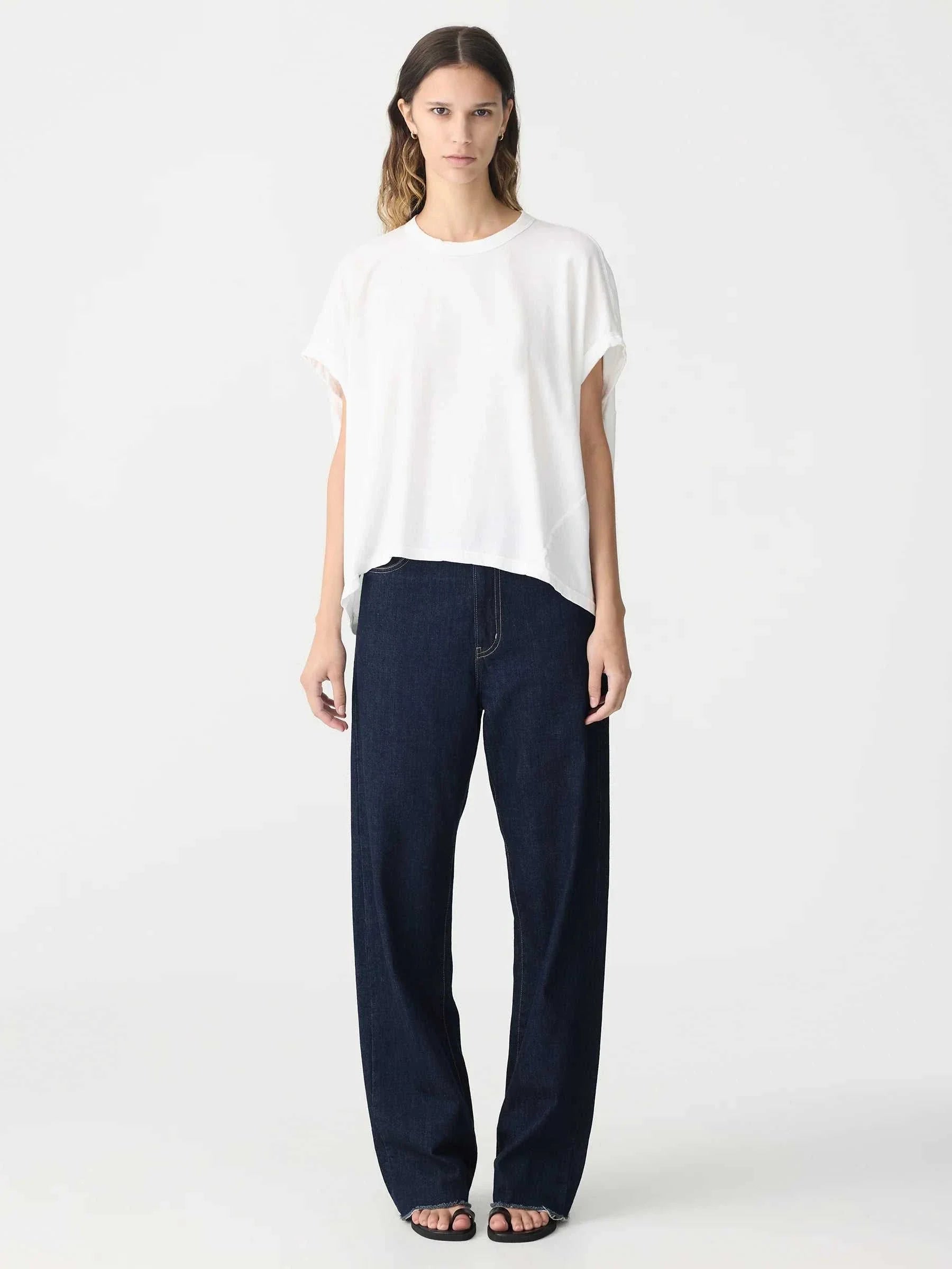 Bassike Circle T Shirt White