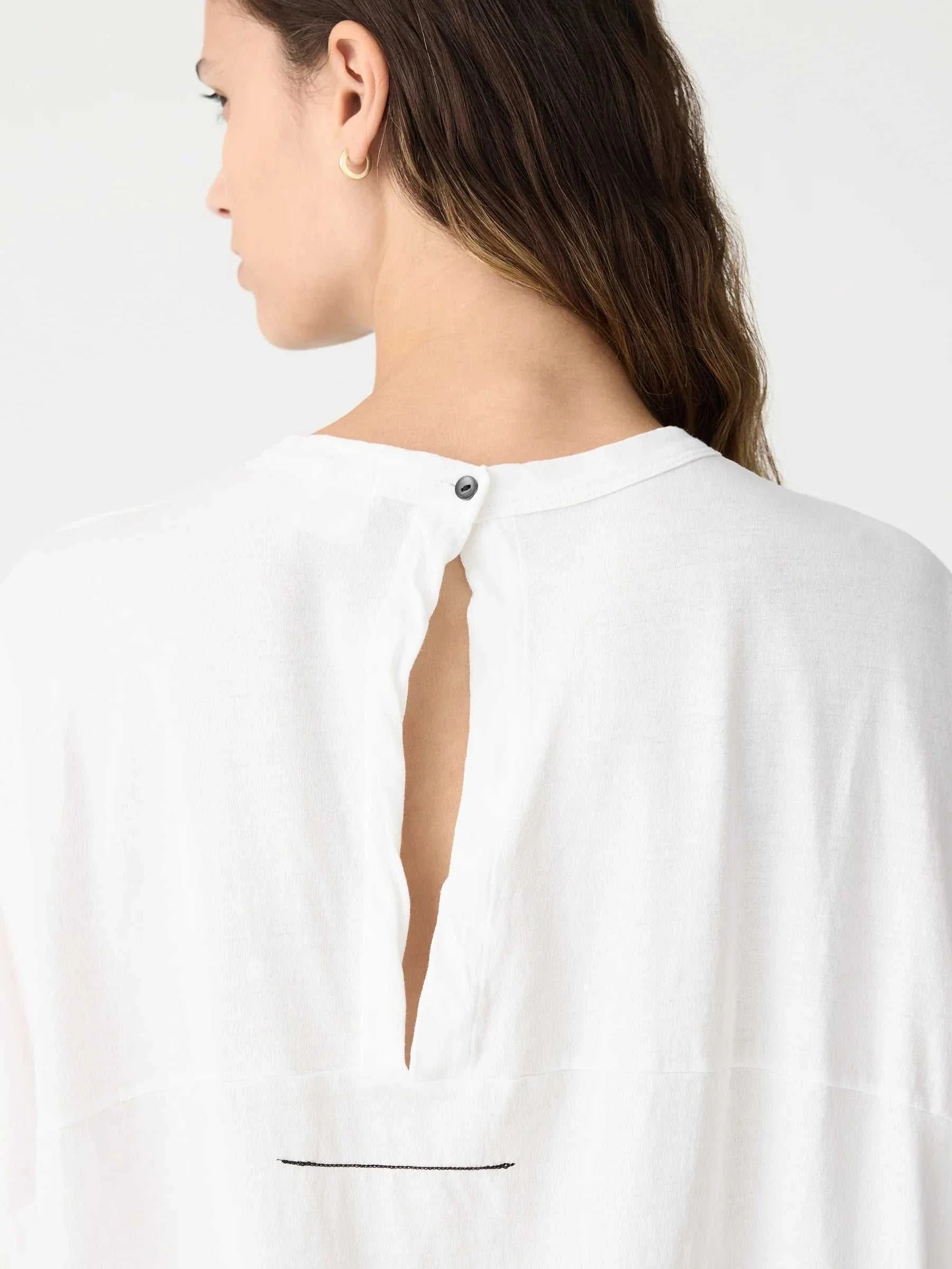 Bassike Circle T Shirt White