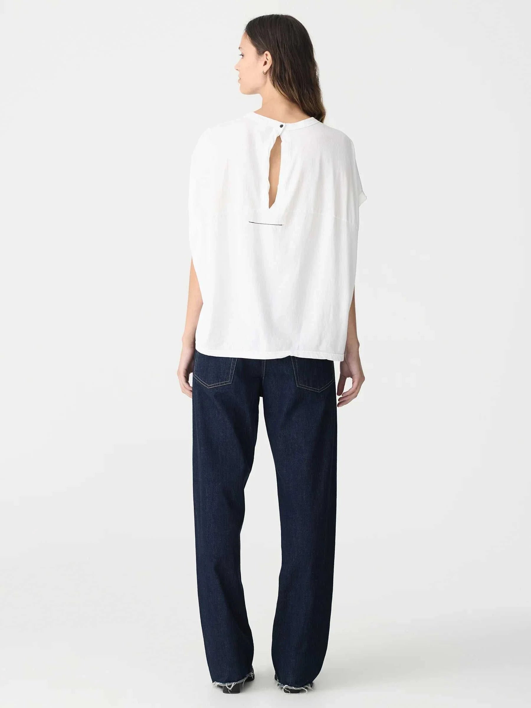 Bassike Circle T Shirt White