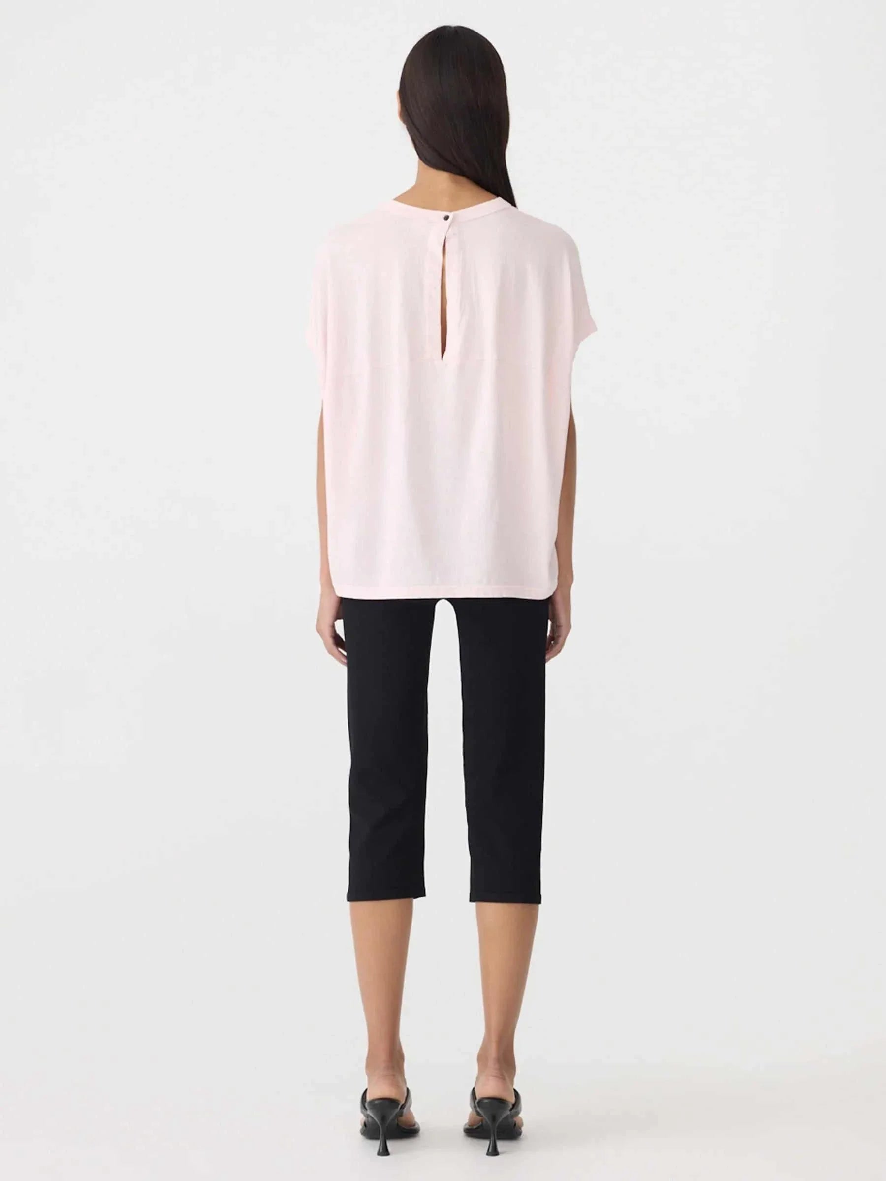 Bassike Circle TShirt Powder Pink