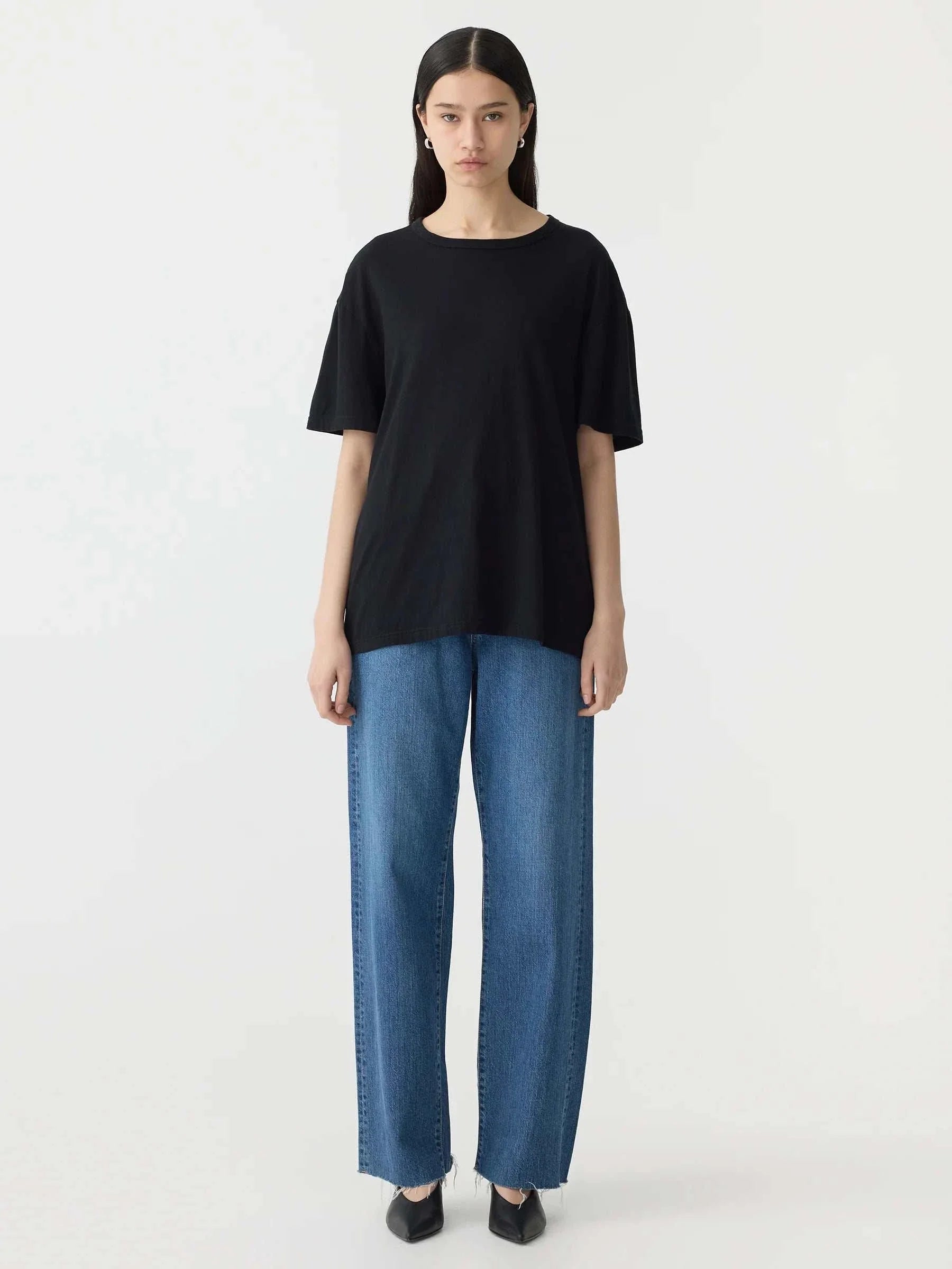 Bassike Boyfriend Heritage SS T.Shirt Black