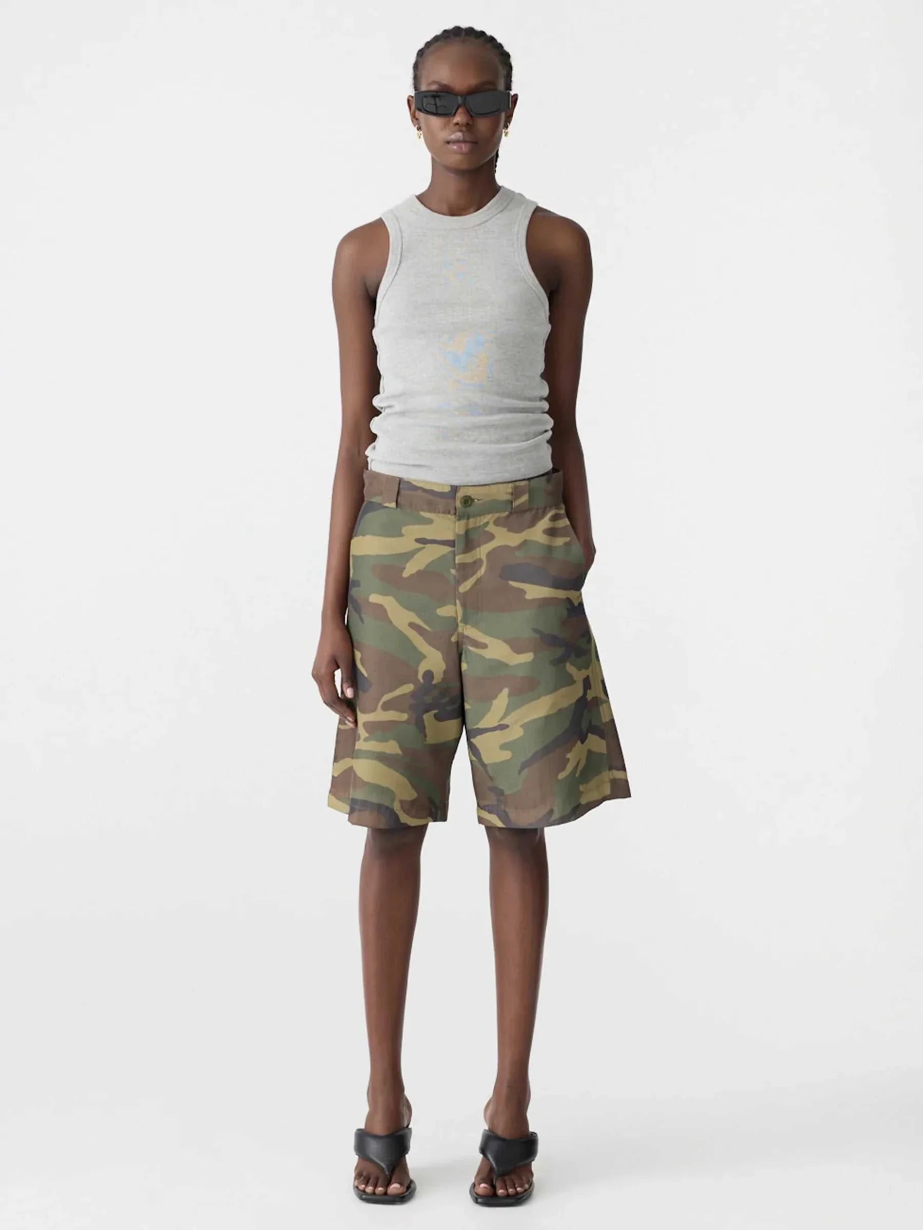 Bassike Camo Print Short