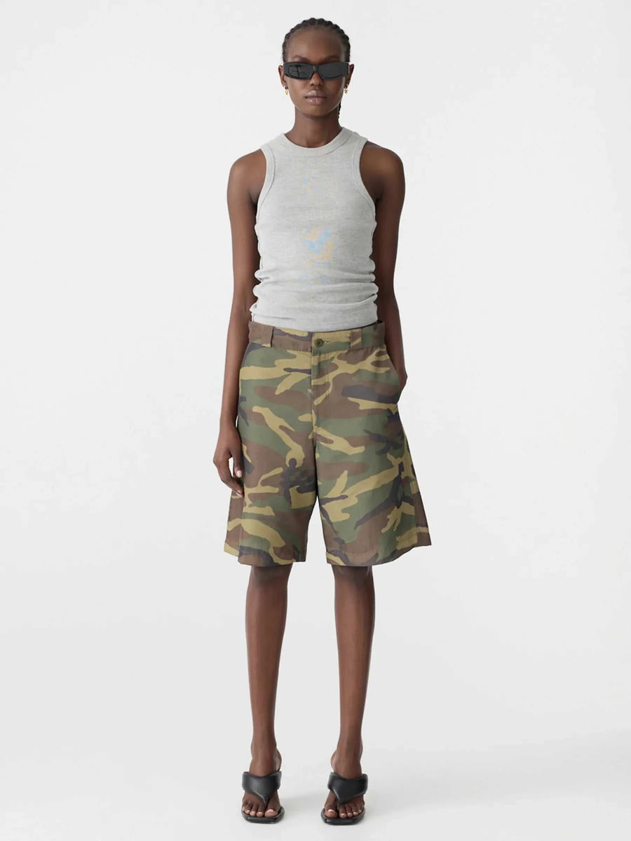 Bassike Camo Print Short